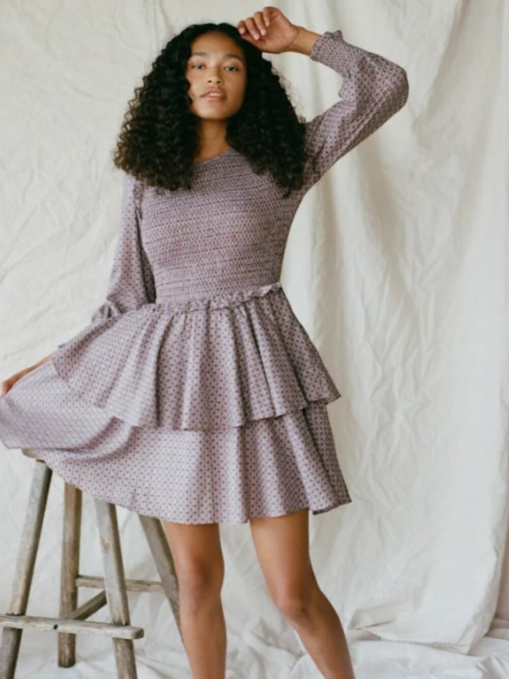Christy Dawn The Cecelie Dress - Winter Garden Plaid Size Medium NWOT